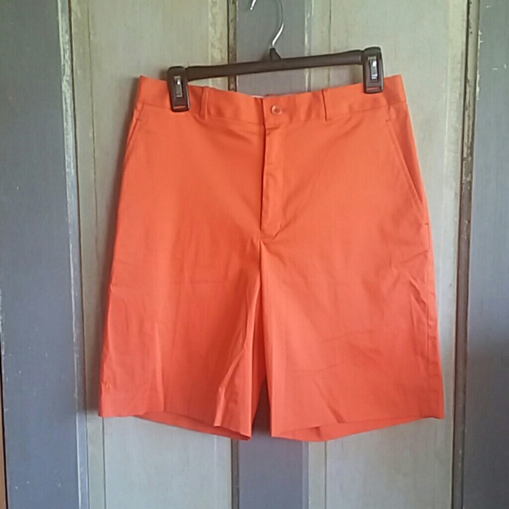 Orange Ralph Lauren Golf Shorts